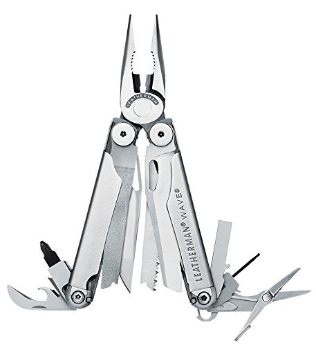 LEATHERMAN Wave 100% Edelstahl mit 19 Werkzeugen