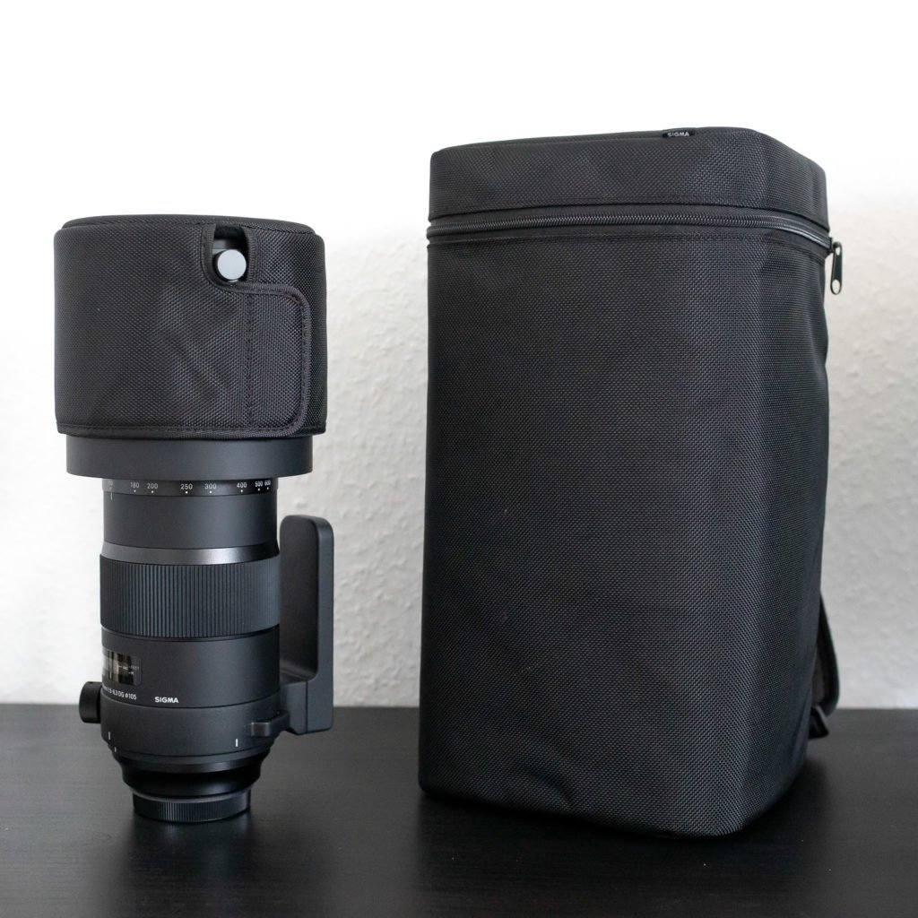 Sigma 150-600mm Sports Objektiv mit Tasche und Objektivkappe