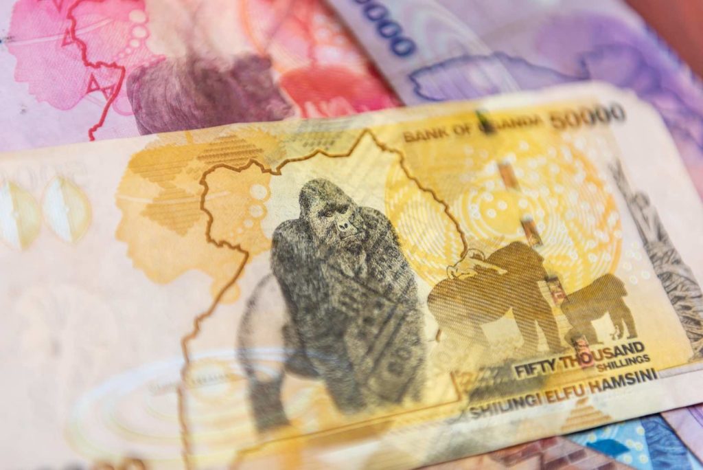 Uganda Zahlungsmittel Geldscheine