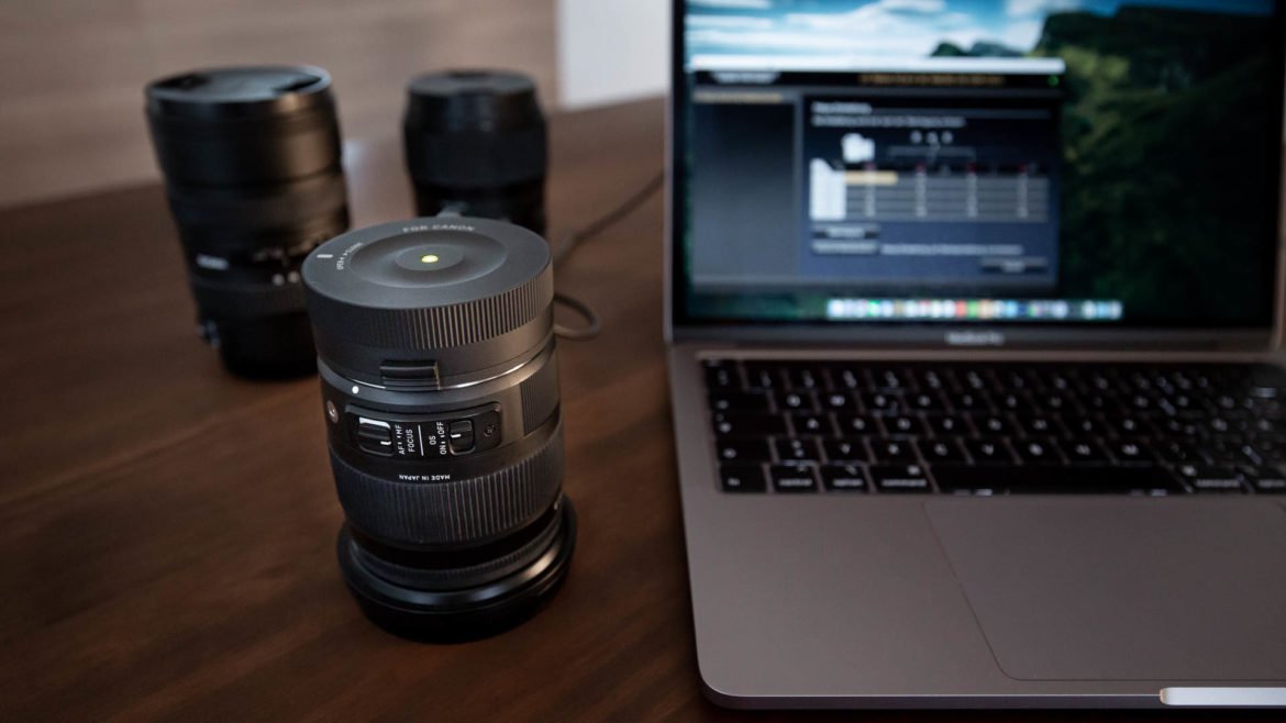 Objektivkalibrierung mit dem SIGMA USB-Dock