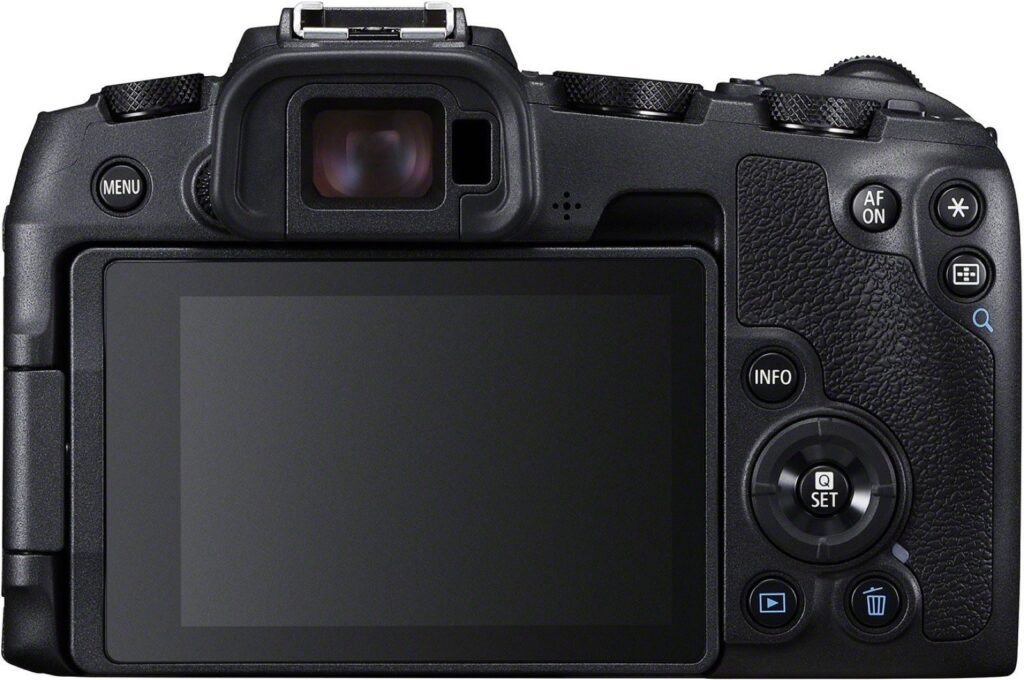 Rückseitenansicht Canon RP Systemkamera