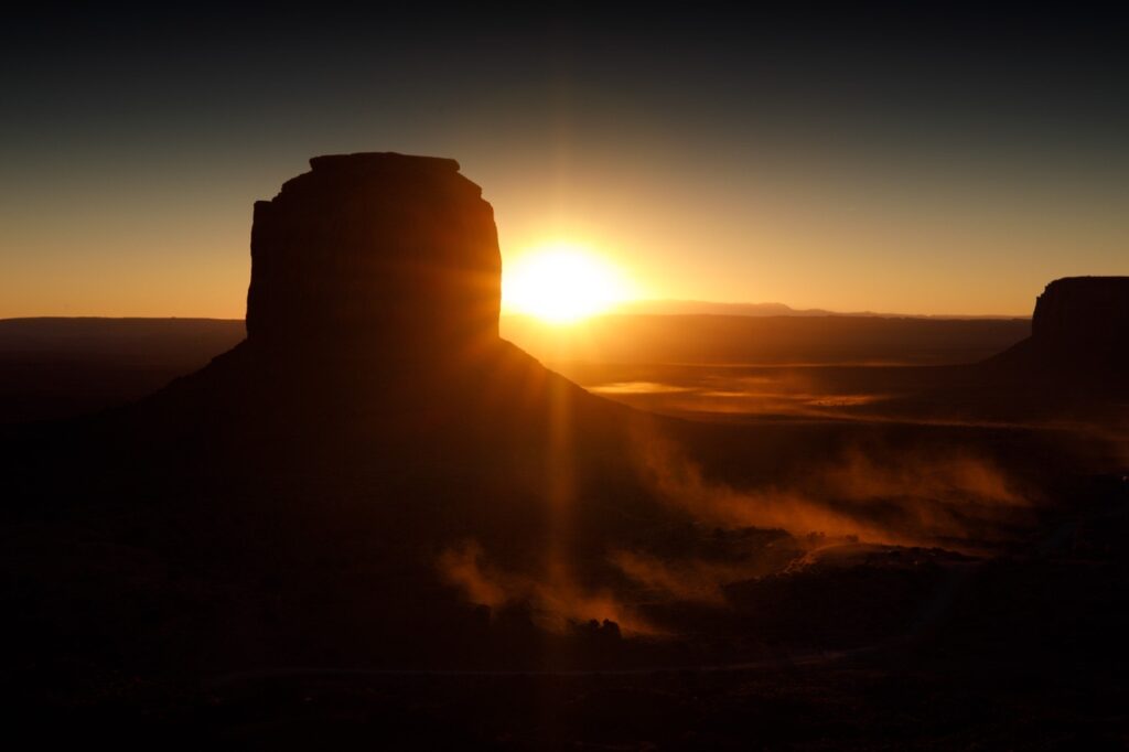 Fotos aus den USA Monument Valley im Sonnenaufgang