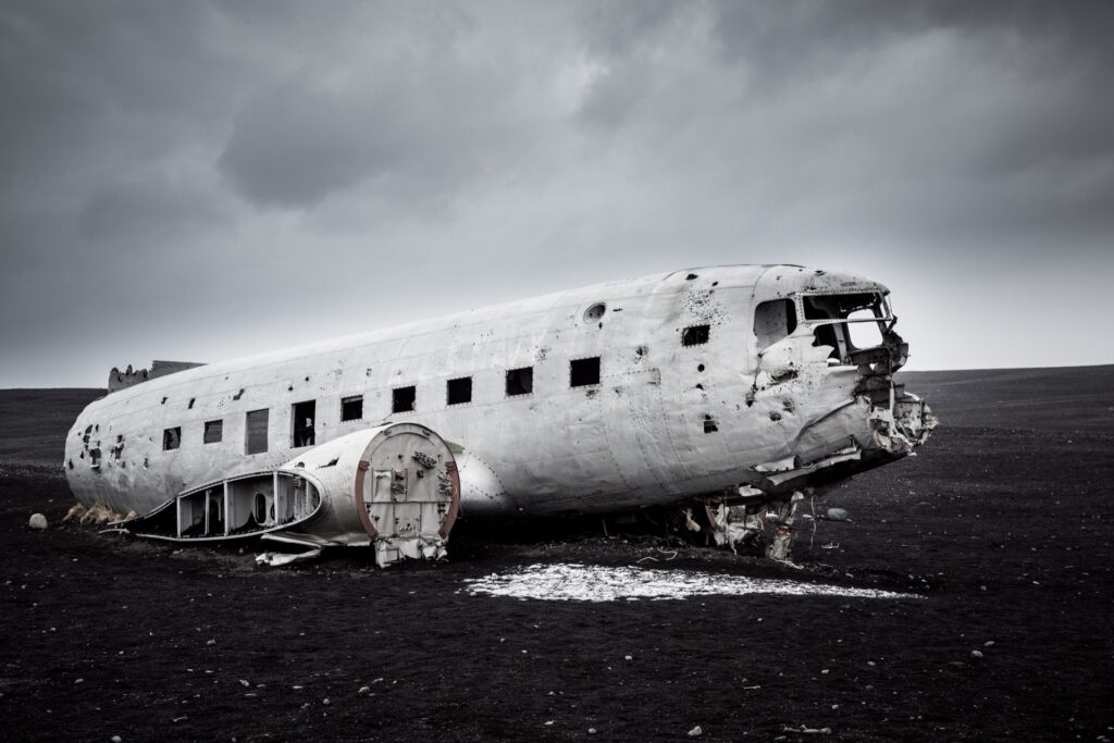 Lost Places Fotografie am Flugzeugwrack