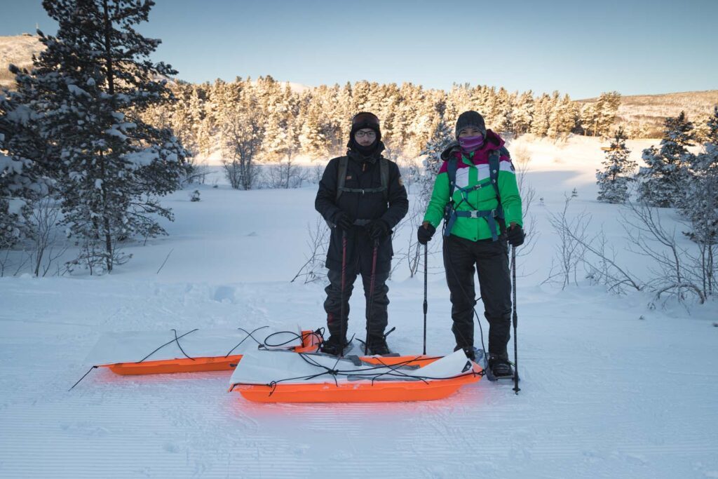 Winter-Wandertour durch Norwegen mit Zelt