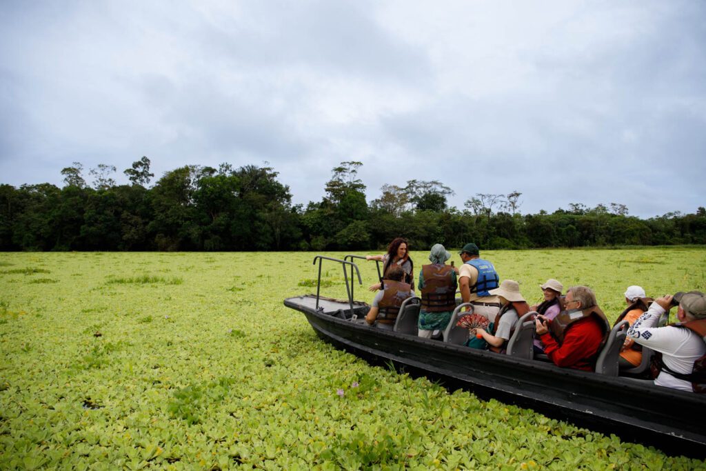 Mit dem Boot auf dem Rio Maranon